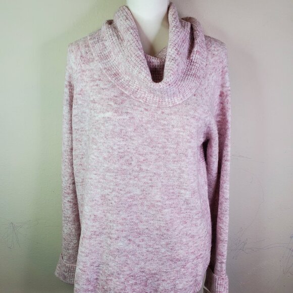 Style & Co. Womens Pink Blush Cowlneck Sweater PL - Picture 4 of 10
